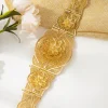 ceinture de mariée en or, fleur creuse sculptée en métal plaqué or, style marocain, robe de mariée, chaîne de taille, bijoux cadeau