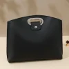 sac fourre tout élégant en pu pour documents de bureau, couleur unie, sac de fichiers de grande capacité, sac à main pour ordinateur portable, porte documents pour femmes