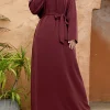 abaya robe longue musulmane avec poches pour femme, couleur unie, arabie saoudite, turquie, dubaï, nouvelle collection