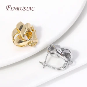 ChimEarrings-Fil d&rsquo;oreille rond en métal plaqué or 18 carats pour femme, crochets de fixation de boucle d&rsquo;oreille, bijoux de bricolage, accessoires de direction