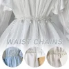 chaîne de taille en perles pour femmes, ceinture brillante pour vêtements, ceintures décoratives, ceinture amincissante pour femmes, u0u7