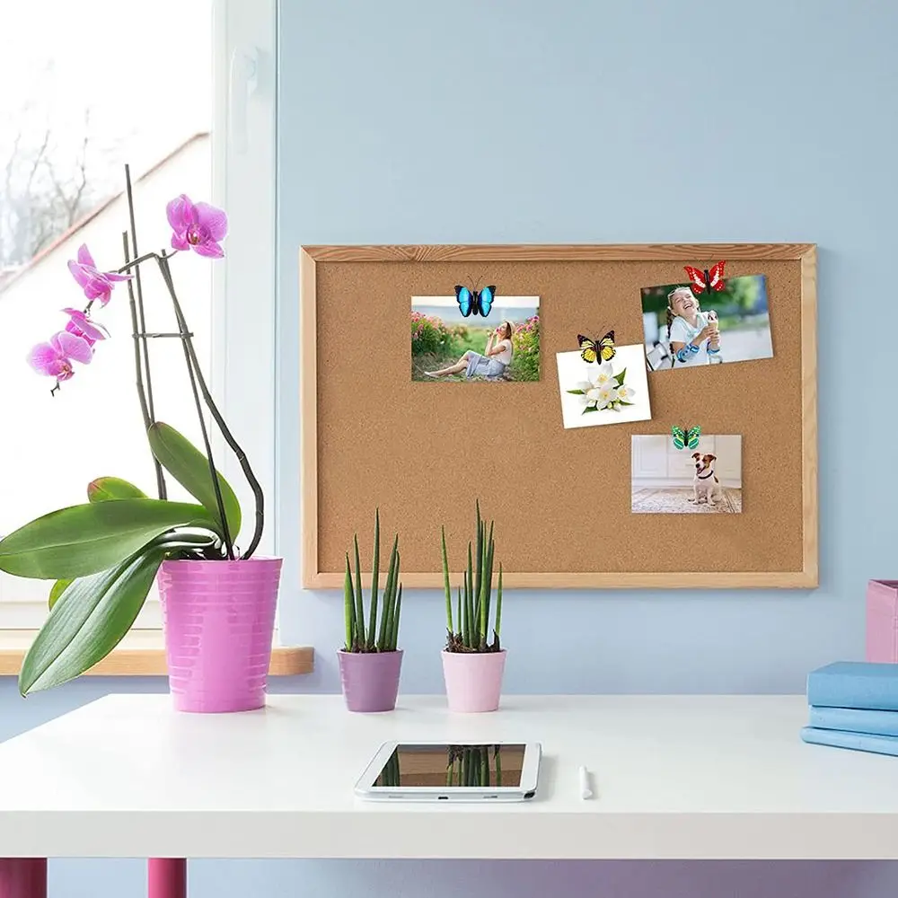 Punaises papillon punaises décoratives punaises papillon punaises colorées mignonnes pour mur photo panneau de liège (30 paquets)