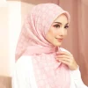 110*110 cm carré coton hijab écharpe femmes musulmanes imprimé châles doux écharpe châles et enveloppes islamiques bandeau musulman foulards