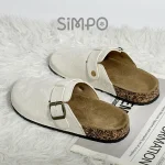 Diapositives d&rsquo;extérieur pour femmes et hommes, sandales décontractées à bout fermé pour adultes, pantoufles supérieures en flanelle, antidérapantes, à enfiler, toutes saisons