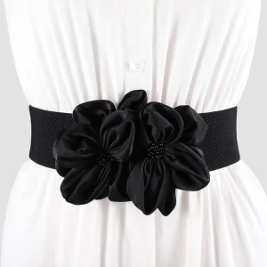 Ceintures élastiques élégantes à grand nœud pour femmes, large ceinture latérale, robe en jean, pantalon, décoration Simple, cadeau, nouvelle collection