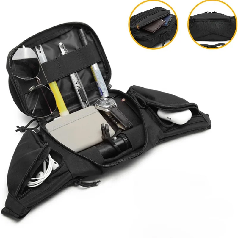 sac de taille pour moto, sac à dos en nylon, pochette pour téléphone de randonnée, sports de plein air, chasse, escalade, camping, ceinture cs airsoft