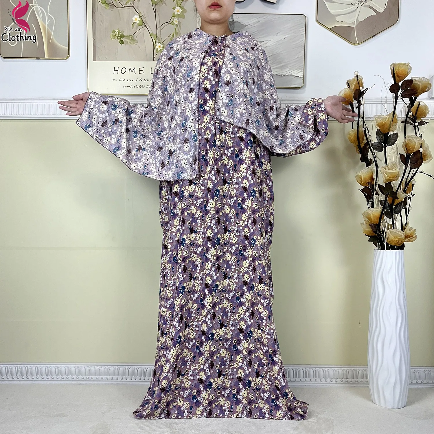abayas musulmanes pour femmes, vêtement de prière du ramadan, dubaï, moyen orient, robe africaine ample en coton, turban attaché, nouvelle collection 2025