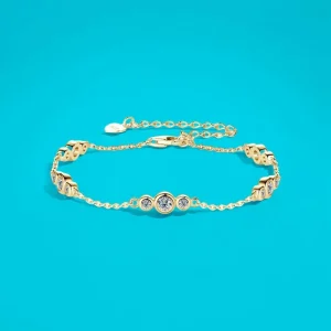 Bracelet tendance MOISSANITE 0,8 ct, DESIGN MINIMALISTE, bijoux chics, GRA élégant, polyvalent, anglais, moderne, boîte cadeau faite à la main