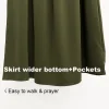deux pièces jilbab premium nida jupe légère et respirante avec poches niqab string eid ramadan femmes musulmanes ensemble de prière jilbab