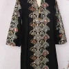 robe longue à paillettes brodées pour femmes musulmanes, abaya marocaine, kaftan de dubaï, abayas islamiques, robe éducative eid, robes de soirée modestes, jalabiya
