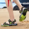 sandales pour hommes 2022 plage et mer chaussures décontractées sandale pour hommes été mâle nouvelles pantoufles porte en cuir véritable homme tongs