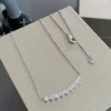 bijoux de luxe en argent pur 925, collier pour femmes, accessoires de bijoux de mariage tendance, cadeaux de vacances