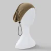 casquette hijab intérieure à haute élasticité pour femmes, jersey de luxe en coton, turban modal, foulard, bandeau musulman, bonnet sous embouts