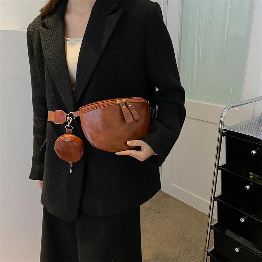 sac banane avec petit sac à main pour femme, sac de poitrine à la mode, sac à dos de sport en plein air pour fille, initié unique