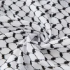 traditionnel arafat kuffiyeh palestinien noir et blanc arabe kafiya shemagh keffiyeh moyen orient écharpe enveloppement jacquard bandeau