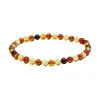 bracelet en ambre naturel pour femme, pierre précieuse de guérison, bijoux fins, véritable ambre baltique, bracelets colorés pour petite amie, cadeaux de colonne vertébrale, 100%