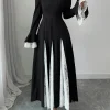 femmes robe abaya manches évasées dentelle robes de soirée musulmanes dubaï jalabiya caftan marocain robes arabe longue robe ramadan 2025