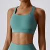soutien gorge de sport respirant antichoc pour femme, haut de fitness anti transpiration, soutien gorge de yoga, haut d'entraînement de course à pied, sous vêtements souples