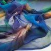tissu transparent en mousseline de soie crêpe de soie pure ombré, doux, 6mm, écharpe pour robe, hijab, matériel de couture pour bricolage