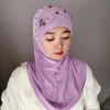 Écharpe de luxe en mousseline de soie pour femme musulmane, hijab, châle, sauna, glands, prière malaisienne, kufi, islam, arabie saoudite, mode, livraison gratuite