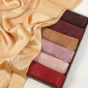mode feuille imprimé satin hijab écharpe femme musulman hijab plaine malaisie écharpe satin châle luxe soie satin enveloppement islam turban