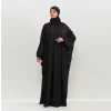 robe de prière une pièce pour femmes, abayas musulmanes, hijab à capuche, manches smocks, jilbabs, caftans islamiques, dubaï, saoudien, modestie turque