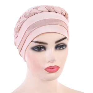 Turban Hijab musulman à couverture complète avec côtes tressées, écharpe islamique, chapeaux intérieurs, bonnet, couverture de sauna Turban Hijab musulman à couverture complète avec côtes tressées, écharpe islamique, chapeaux intérieurs, bonnet, couverture de sauna