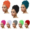 Hijab écharpe femmes plaine couleur unie Jersey mince doux élastique crème solaire châle foulard enveloppes femme Pashmina foulards