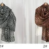 hijab imprimé léopard pour femmes musulmanes, respirant, léger, coton doux, rayonne, viscose, tissé, modal, châle, écharpe, nouveau