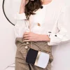 petite pochette de mariage noire et blanche pour femme, sac de soirée, sac à bandoulière, sac à main pour patients de mariage, cocktail, pochette de rh
