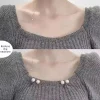 Épingles de sûreté antidérapantes en perles, 8 pièces, broche de décoration pour robe, épingles de fixation de taille, réglage du col, écharpe, mode de sécurité