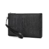 pochette de jour en cuir pu souple pour homme, sac à main de téléphone, enveloppe de luxe, affaires décontractées, mode masculine, haute qualité