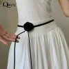 bohemian floral waist rope for women white belt with small charming style charming style high end dress waisto