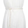 JOAll-Match Pearl Pendentif Ceinture pour Femme, Ceinture Femme, Ceinture Blanche, Designer, Luxe, Mode