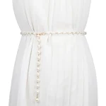 JOAll-Match Pearl Pendentif Ceinture pour Femme, Ceinture Femme, Ceinture Blanche, Designer, Luxe, Mode