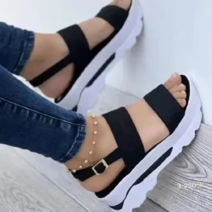 Femmes sandales chaussures à semelles compensées légères pour femmes sandales d’été chaussures à plate-forme avec talons Sandalias Mujer chaussures d’été décontractées Femmes sandales chaussures à semelles compensées légères pour femmes sandales d’été chaussures à plate-forme avec talons Sandalias Mujer chaussures d’été décontractées