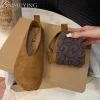 sandales plates femmes baskets chaussures mocassins décontractés 2025 tendance été nouveau daim confort marche peu profonde sport zapatos de mujer