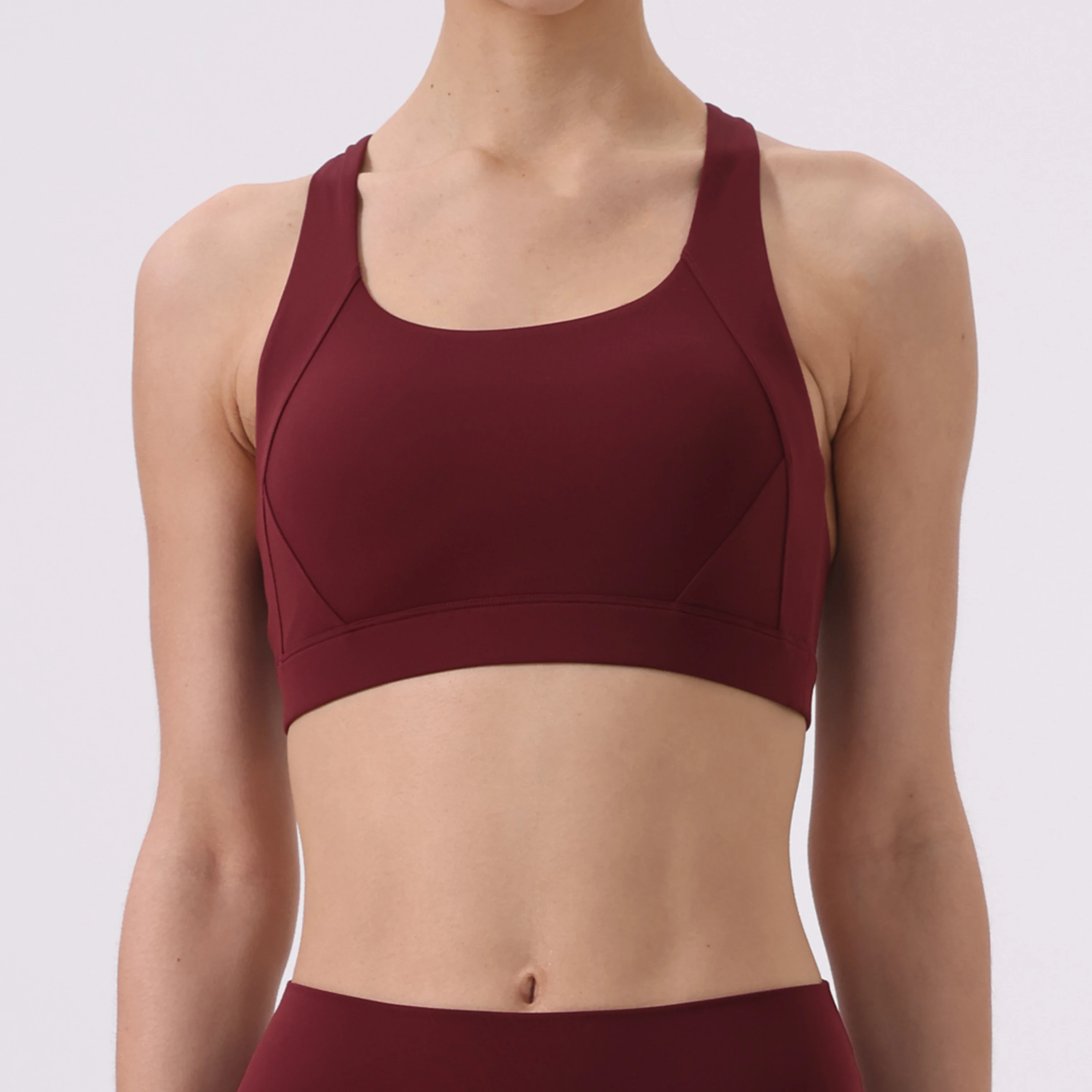 Soutien-gorge de sport respirant pour femmes, haut de fitness, soutien-gorge de sport push up, coussinet fixe, sous-vêtements de yoga, hauts de sport, gilet de course, vêtements de sport