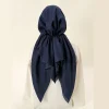 gros coton instantané musulman hijab enveloppe intérieure sous capuchon triangle écharpe hijab plaine islamique turban bonnet doux bandeau chapeau