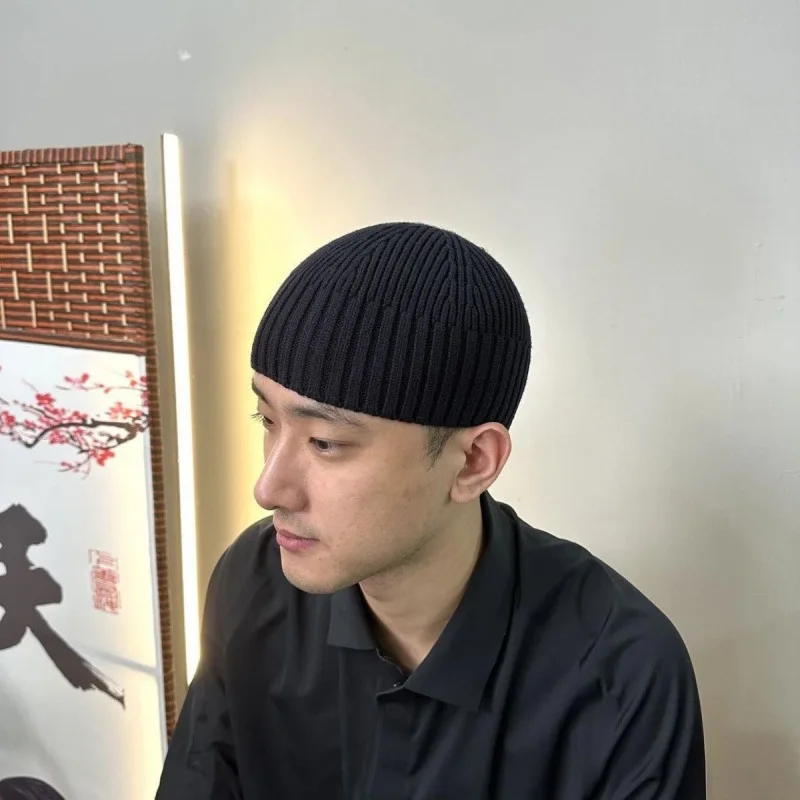 chapeaux musulmans pour hommes, chapeau de melon tricoté en pur coton, hijab élégant de haute résistance, casquettes de prière eid ramadam, printemps et hiver