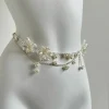 chaînes de taille en perles pour femmes, élégantes, polyvalentes, style boho, accessoire de taille, chaîne de ventre florale