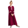 abaya robe musulmane à manches longues pour filles, robes maxi islamiques, eid arabe, moyen orient, fête à thème du ramadan, costume mastim ade, enfants