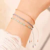 bracelets perlés faits à la main pour femmes et filles, bijoux simples, style bohème, bracelet réglable coloré