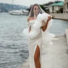 voile de mariage court 2 couches voiles de mariée couverture visage fard à joues longueur du coude voile magnifique accessoires de cheveux de mariage halloween v183