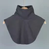 faux col roulé en modal pour femmes, extensions hijab islamique, couleur unie, faux col, demi haut, chemisier détachable, chauffe cou