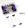 Épingles couture, broderie, Patchwork, accessoires, chauve-souris d&rsquo;halloween, aiguille à coudre, bricolage, outils 50/100