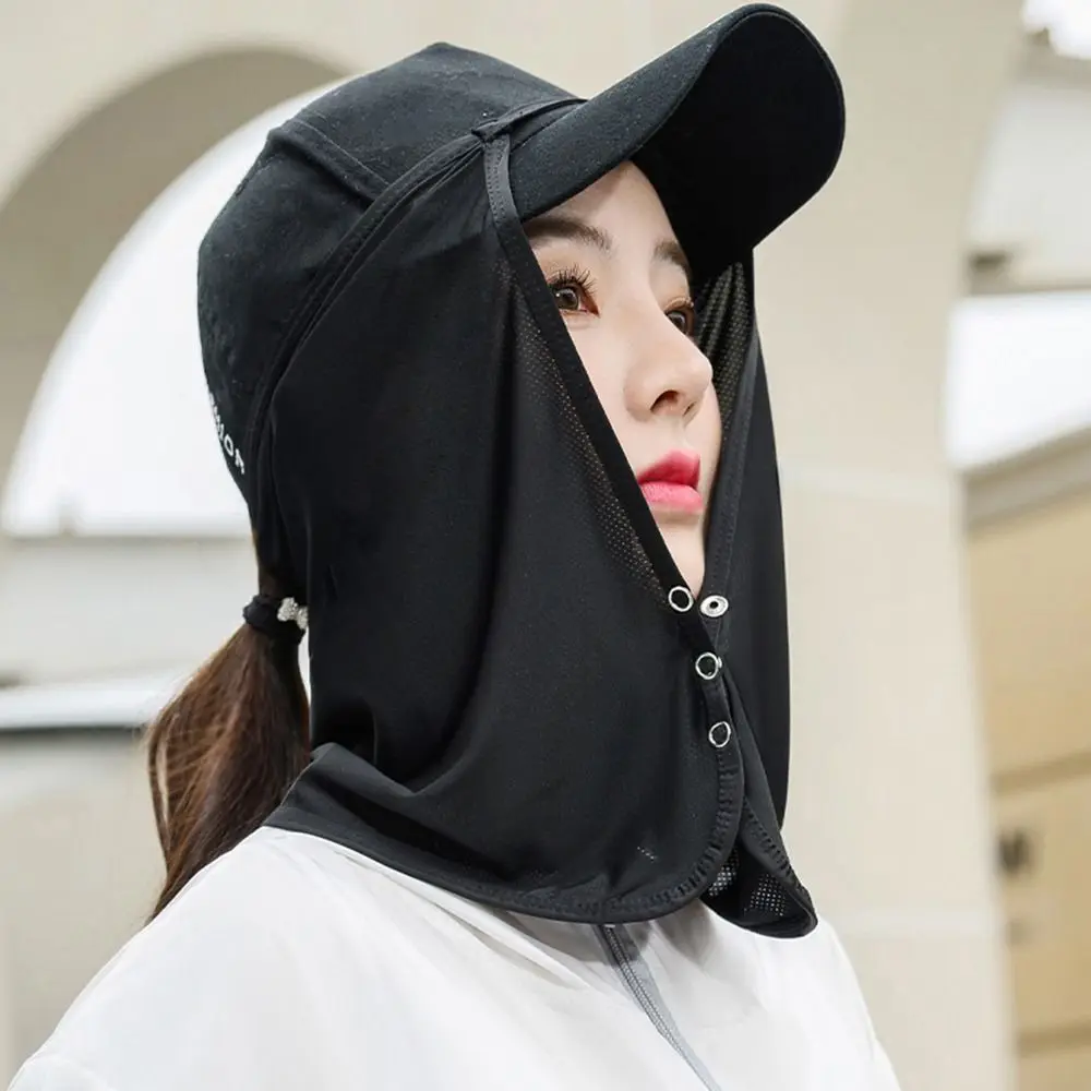 Casquette masque foulard en soie Protection du cou foulards pour le visage été pour hommes foulard Anti-uv couverture faciale crème solaire voile masque de Protection solaire Casquette masque foulard en soie Protection du cou foulards pour le visage été pour hommes foulard Anti-uv couverture faciale crème solaire voile masque de Protection solaire