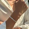 bracelet chaîne ovale élégant pour femmes et hommes, bijoux classiques en perles faits à la main, cadeau, accessoire unisexe tendance