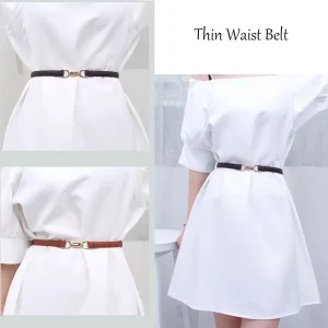 Robe décorative en similicuir PU pour femme, document doré, ceinture à fines bretelles, réglable, environnement