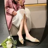 mocassins plats chaussures pour femmes 2025 bout pointu plat bureau avec nœud dames chaussures d'été vacances e a social confortable l
